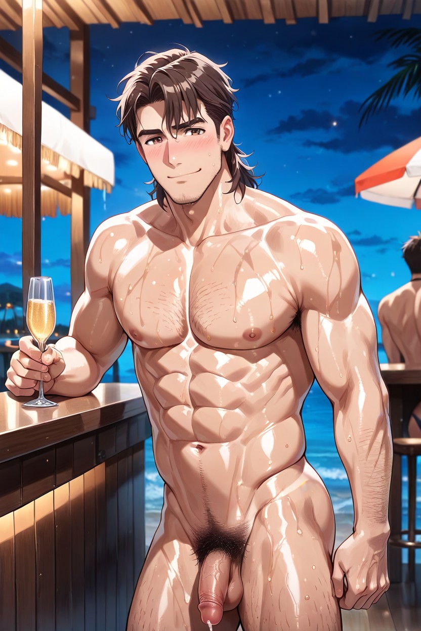 Japanese Male, Fit Body, No Beard AI Gay Porn