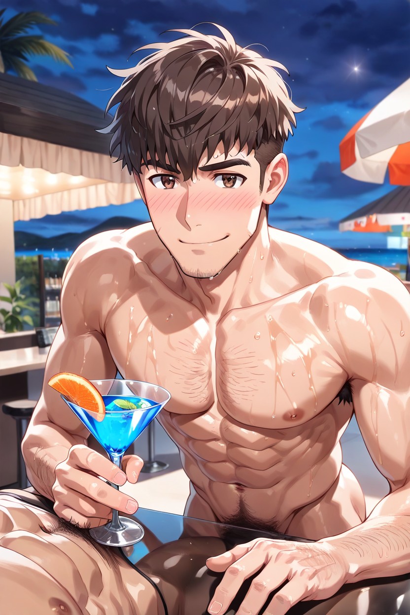 1 Person, No Stubble, Brown Eyes AI Gay Porn