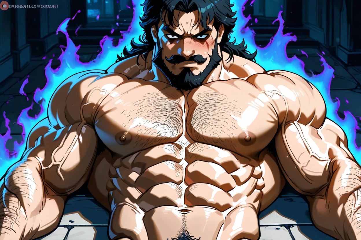 Kakure, Prominent Nipples, Beard AI Gay Porn