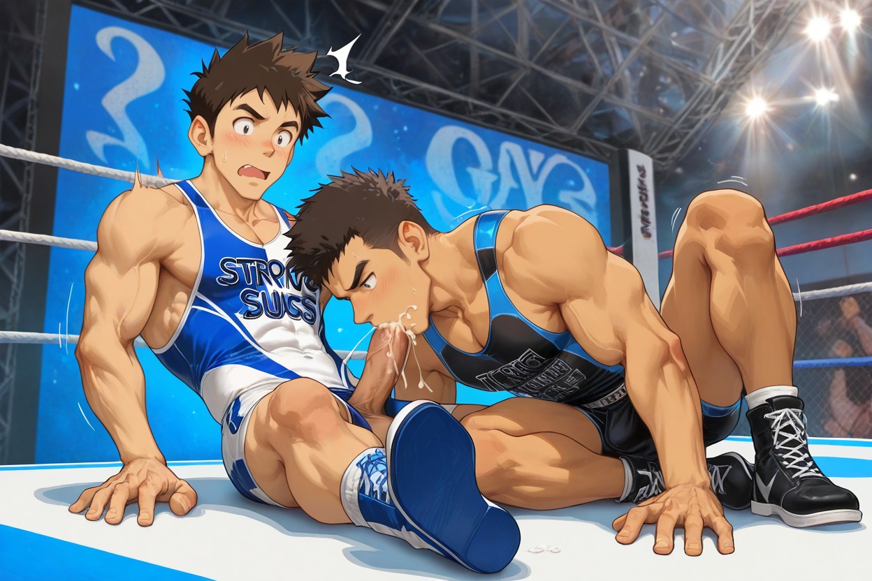 Strong Lines, Muscular, Professional Artwork AI Gay Porn