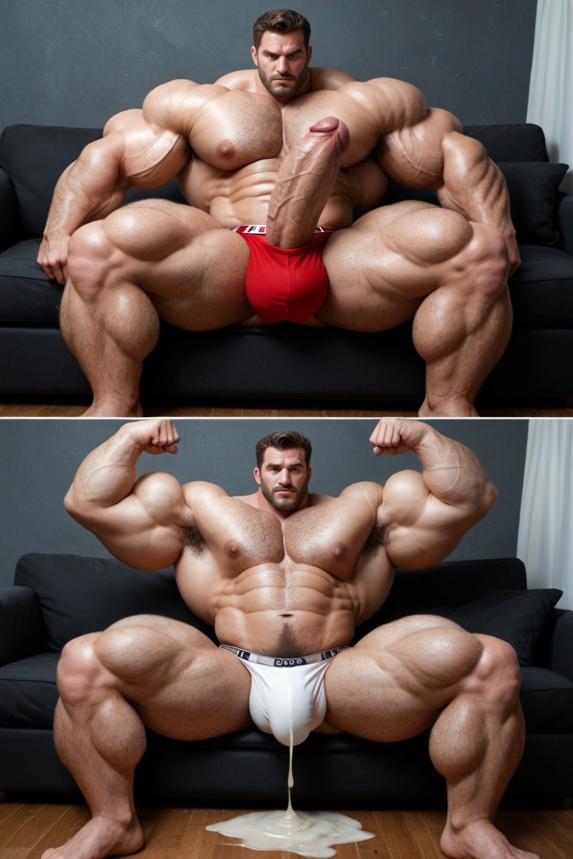 Highly Detailed Thong, Multiple Scenes, Giant Glans AI Gay Porn