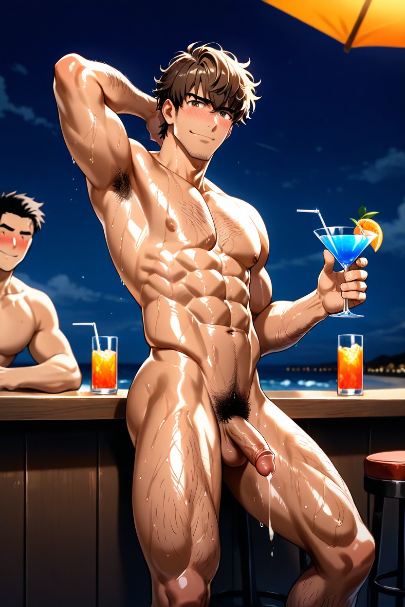 Male Only, Japanese Male, Chest Hair AI同性戀黃片