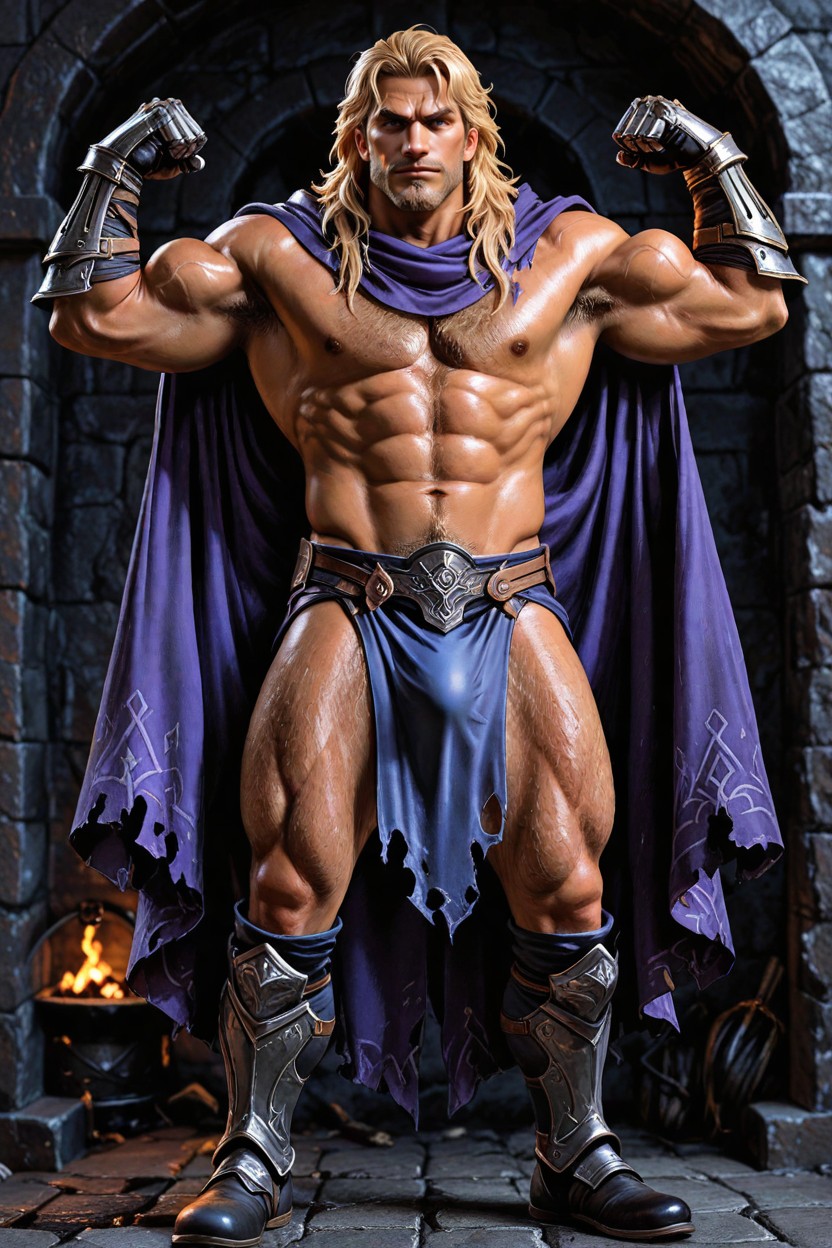 Full Body, Dungeon, Front View AI Gay Porn