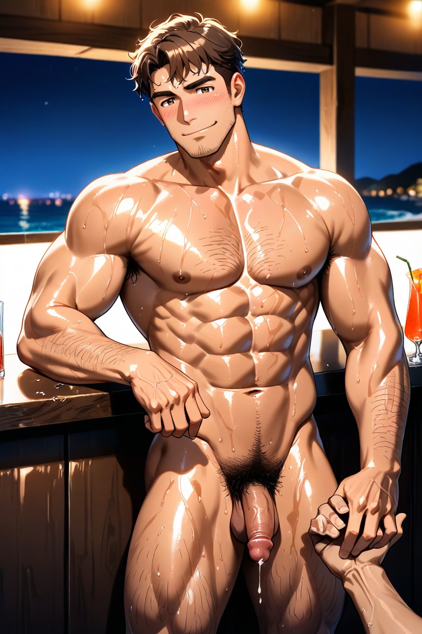 Small, Japanese Male, Tan Skin AI Gay Porn