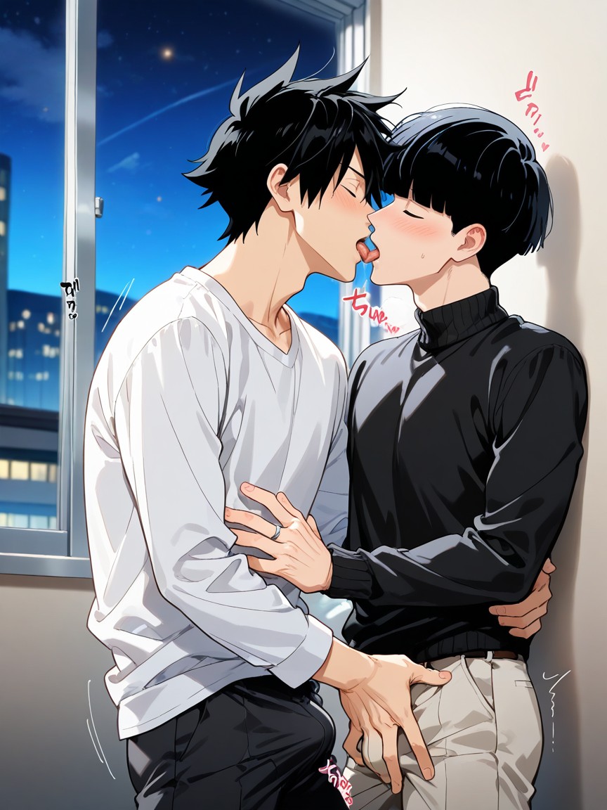 Fit, Indoor, Standing AI Gay Porn