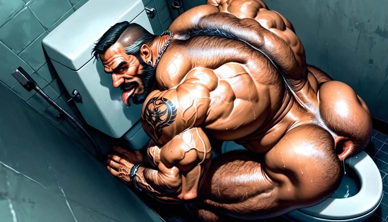Veiny Legs, Huge Neck, Hairy Legs AI Gay Porn