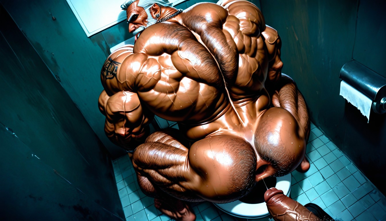 Detailed Muscles, Bara, Muscular Body AI Gay Porn