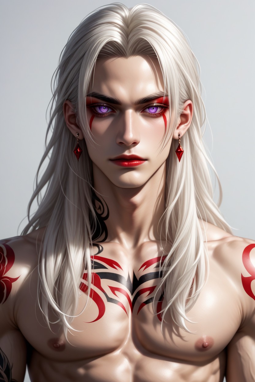Long Hair, Long Length Hair, Seductive AI Gay Porn