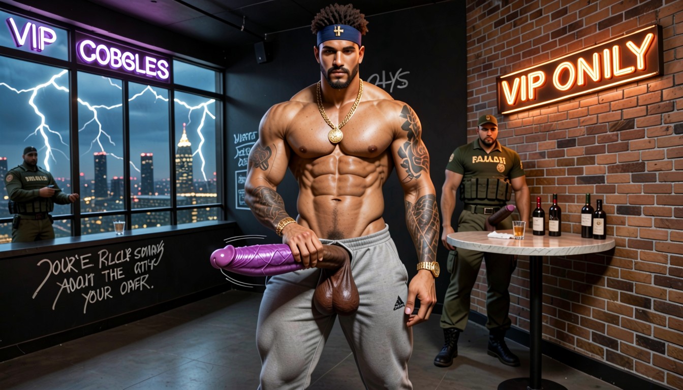 Versace, Dominican, Low-hanging AI Gay Porn