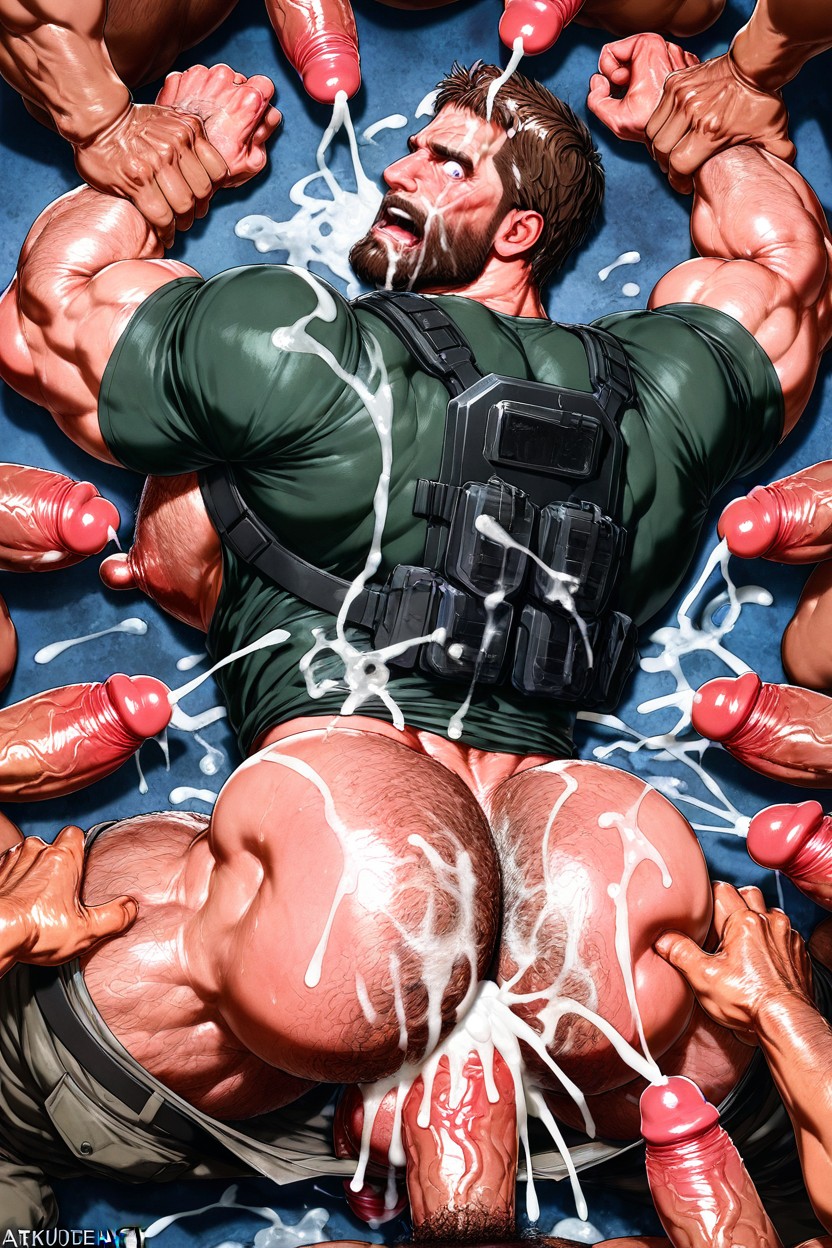 Shocked, Asshole Spread, Gay Sex AI Gay Porn