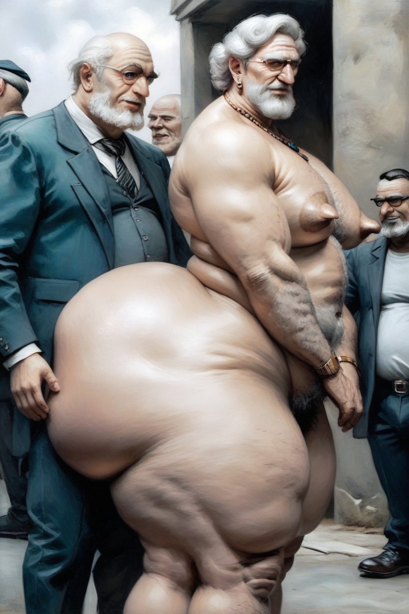 Ass Bigger Than Body, Thick Thighs, Giant Ass AI Gay Porn