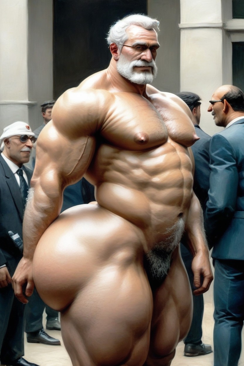 1 Person, Thick Hips, Thick Men AI Gay Porn