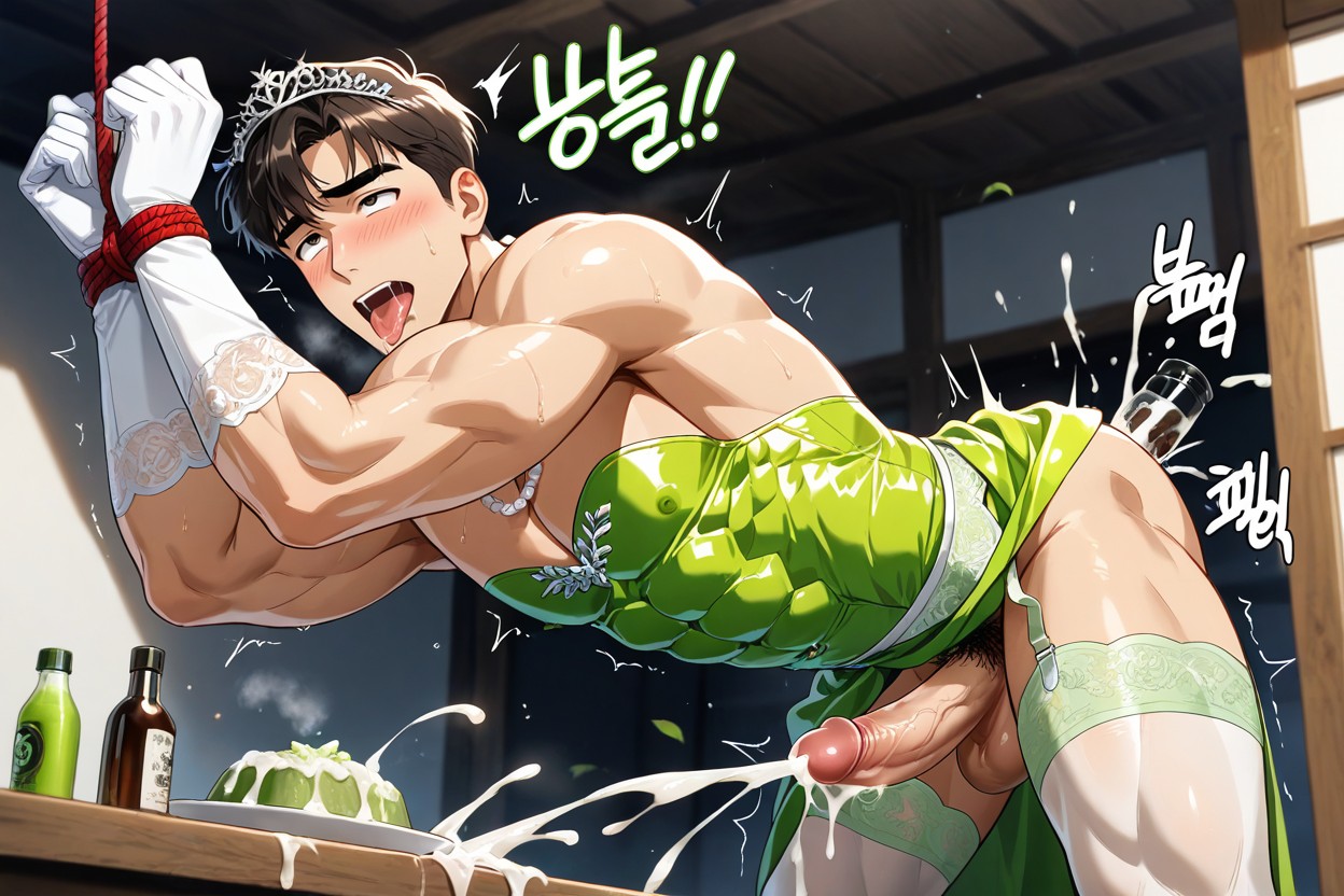 Cum Spraying Everywhere, Cosplay, Smilling Open Mouth AI Gay Porn