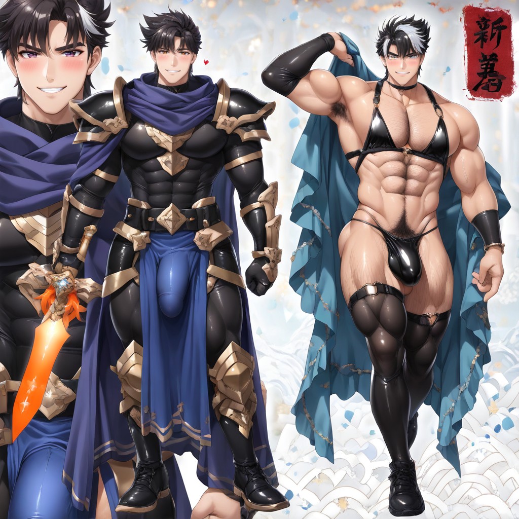 Vivid Colors, Wide Shoulders, + AI Gay Porn
