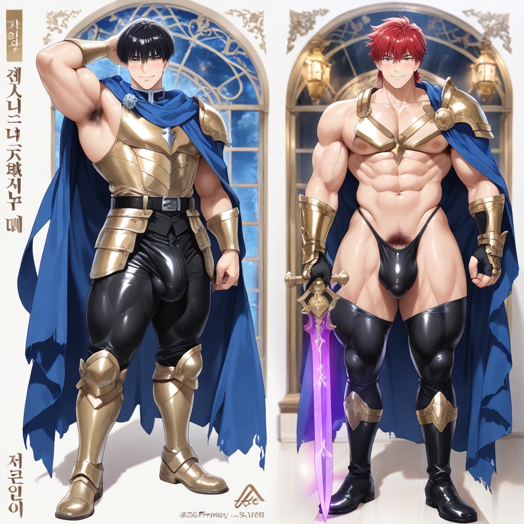 Intricate Armor Plating, Detailed Knight Leggings, + AI Gay Porn