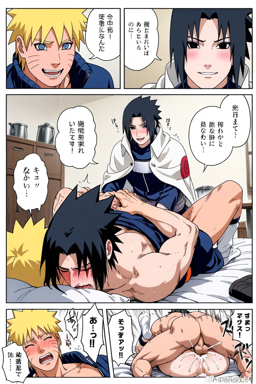 On Bedroom, Hentai, Comic Text Effects AI Gay Porn