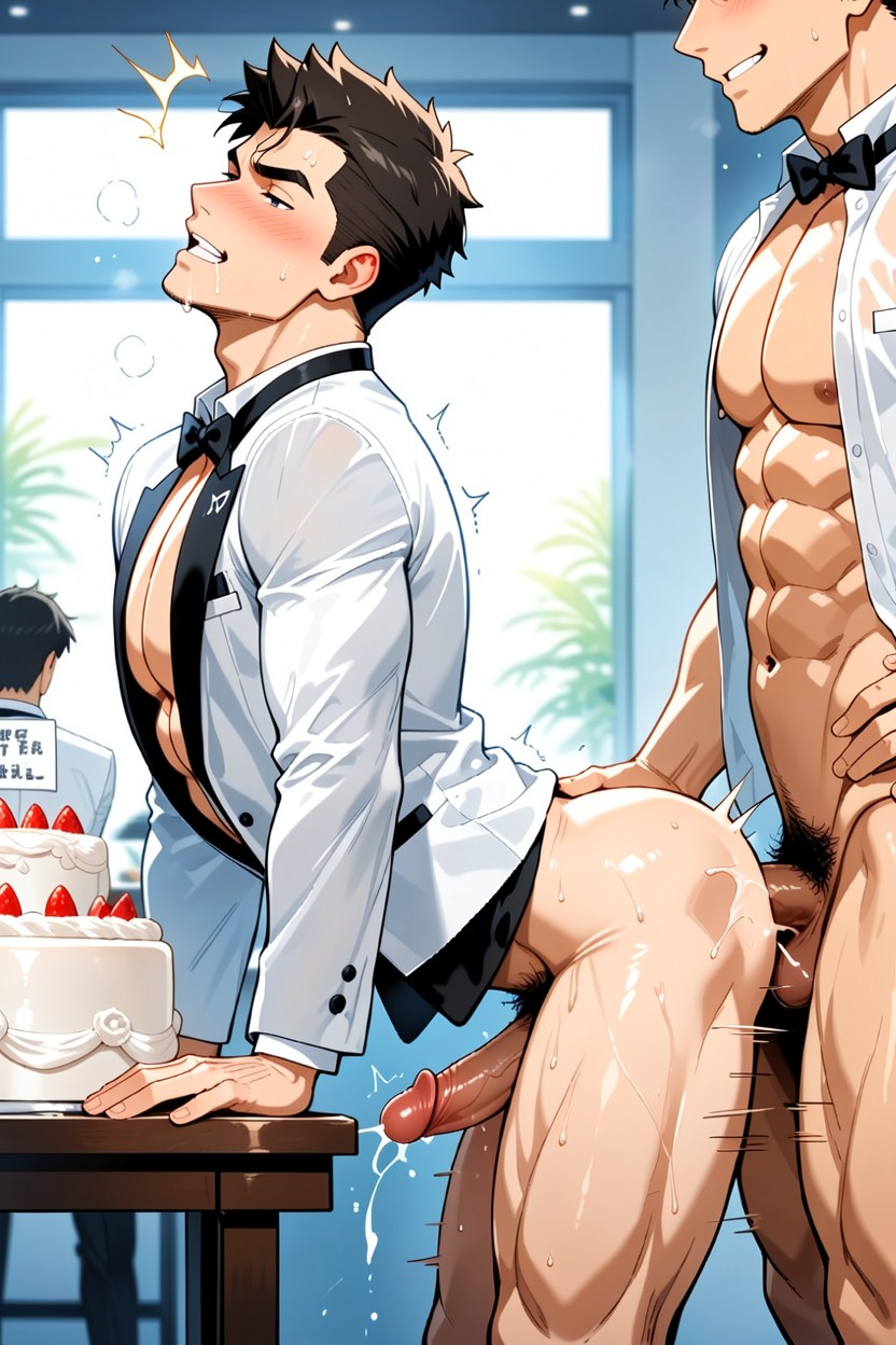 18+, Wedding Cake, Indoors AI Gay Porn