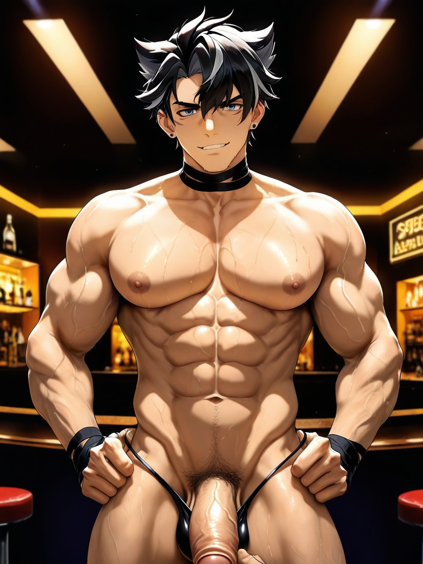 Only Male Body, Close Up, Strip Club AI Gay Porn
