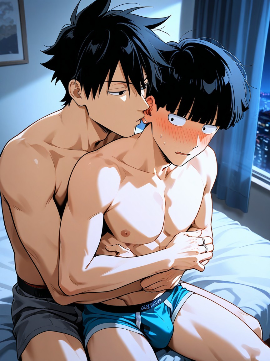 Kageyama Ritsu Is Male, Blush, Gay AI Gay Porn