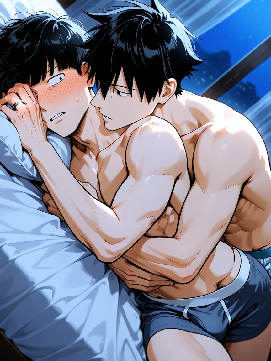 Mobpsycho, Sheer Curtains, Kageyama Ritsu Is Male AI Gay Porn