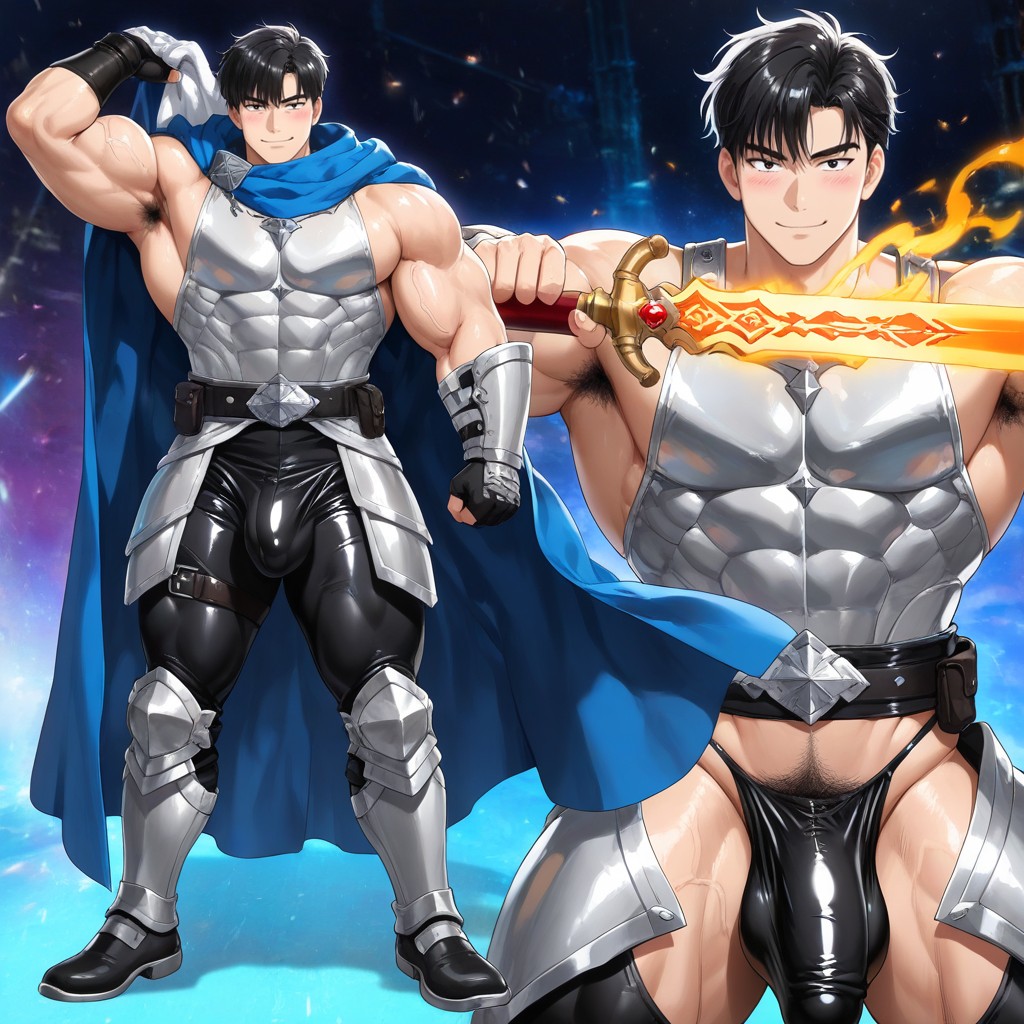 Medium Ass, One Arm Up, Multiple Views AI Gay Porn