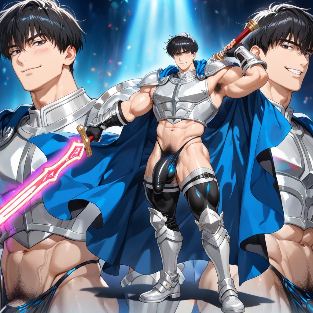 Pubic Hair, Korean, Neon AI Gay Porn