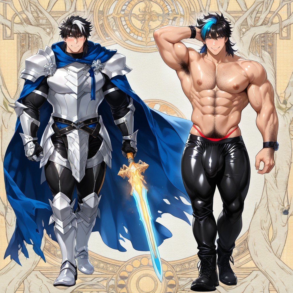 +, Intricate Armor Plating, Highly Detailed Body Hair AI Gay Porn