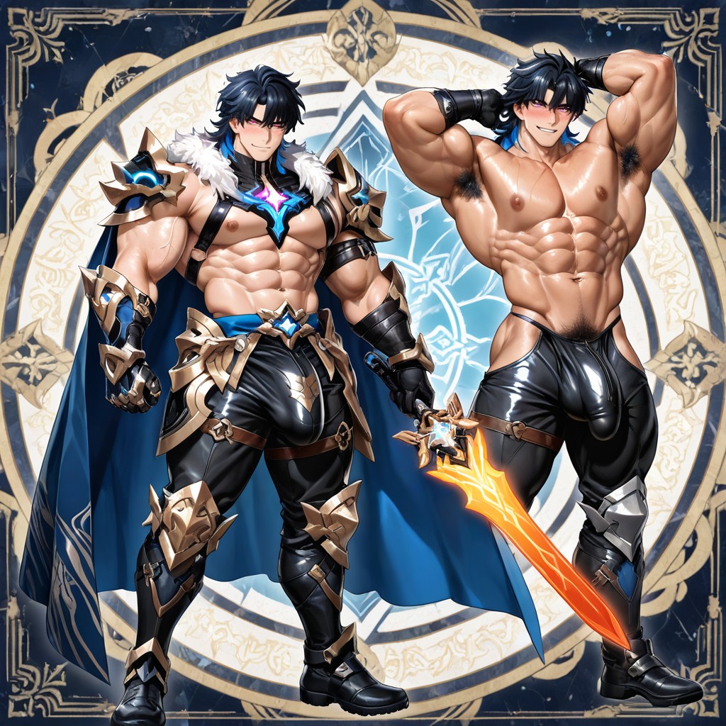 Cinematic Lighting, Armpit Hair, Armpit Hair AI Gay Porn