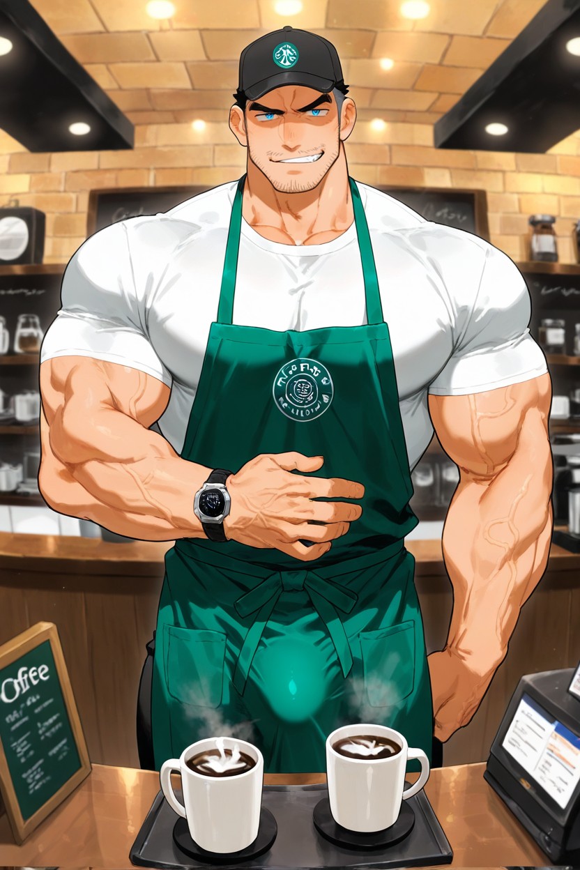 Jean, Bulge, Bara Art Style AI Gay Porn