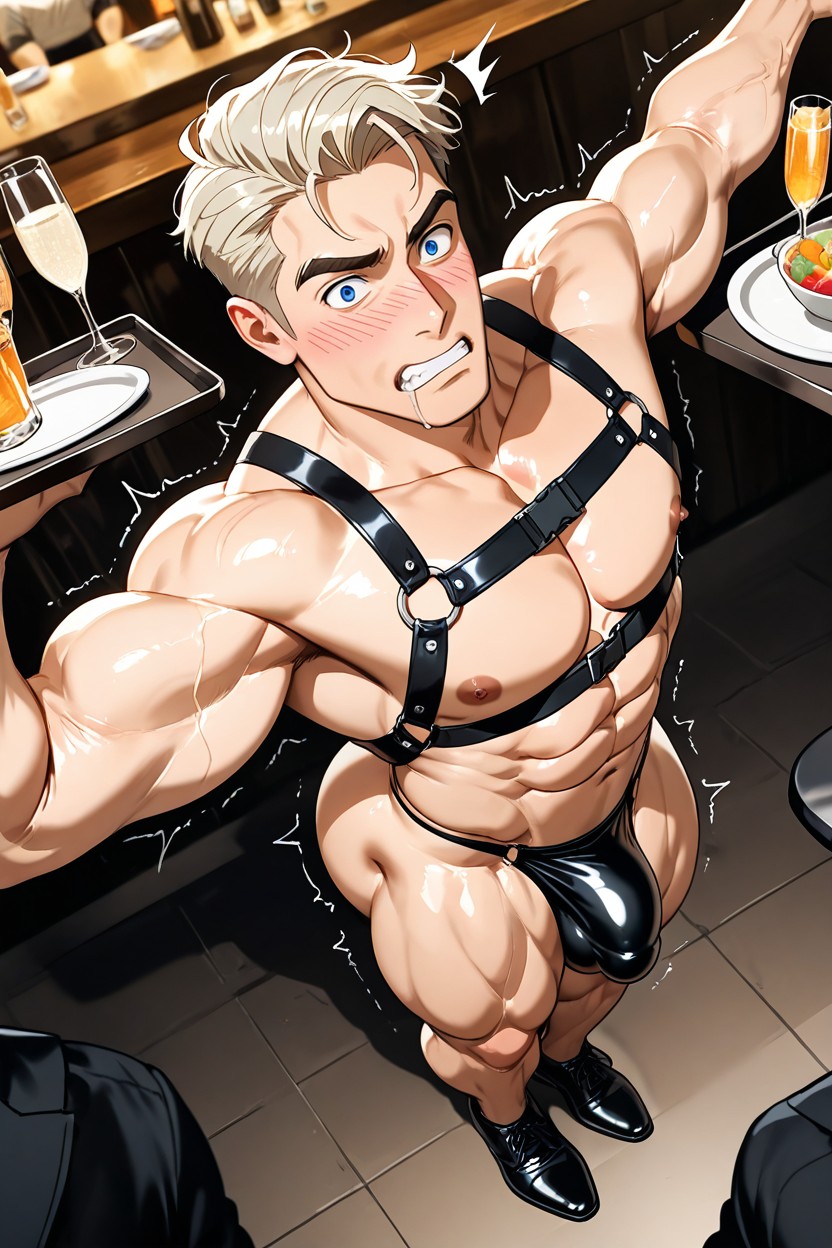 Spread Arms, Full Body, Surprised Expression AI Gay Porn