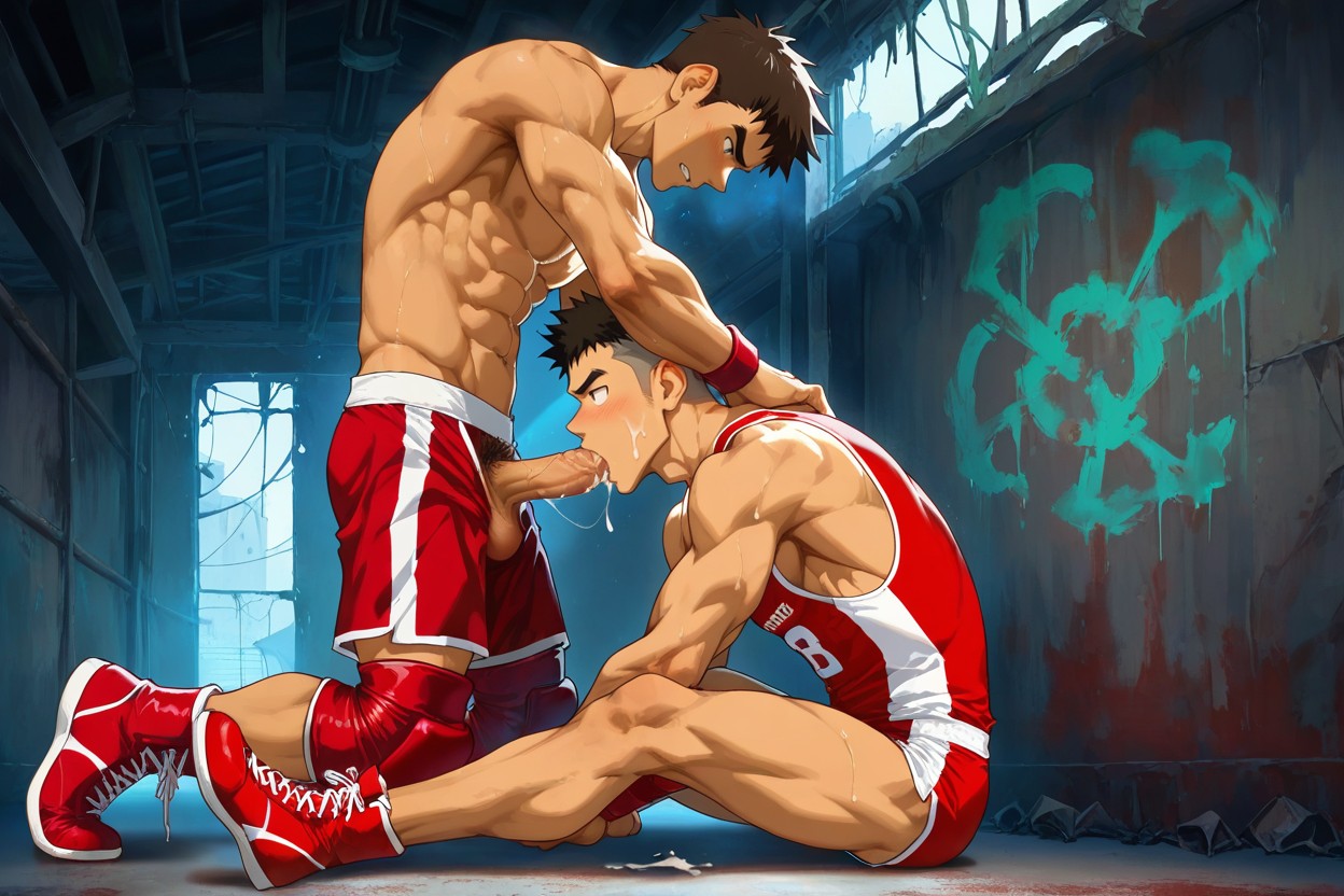 Side View, Latino, Gay AI Gay Porn