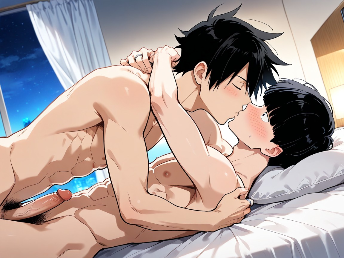 Dutch Angle, From Below, Kageyama Shigeo Is Male AI Gay Porn
