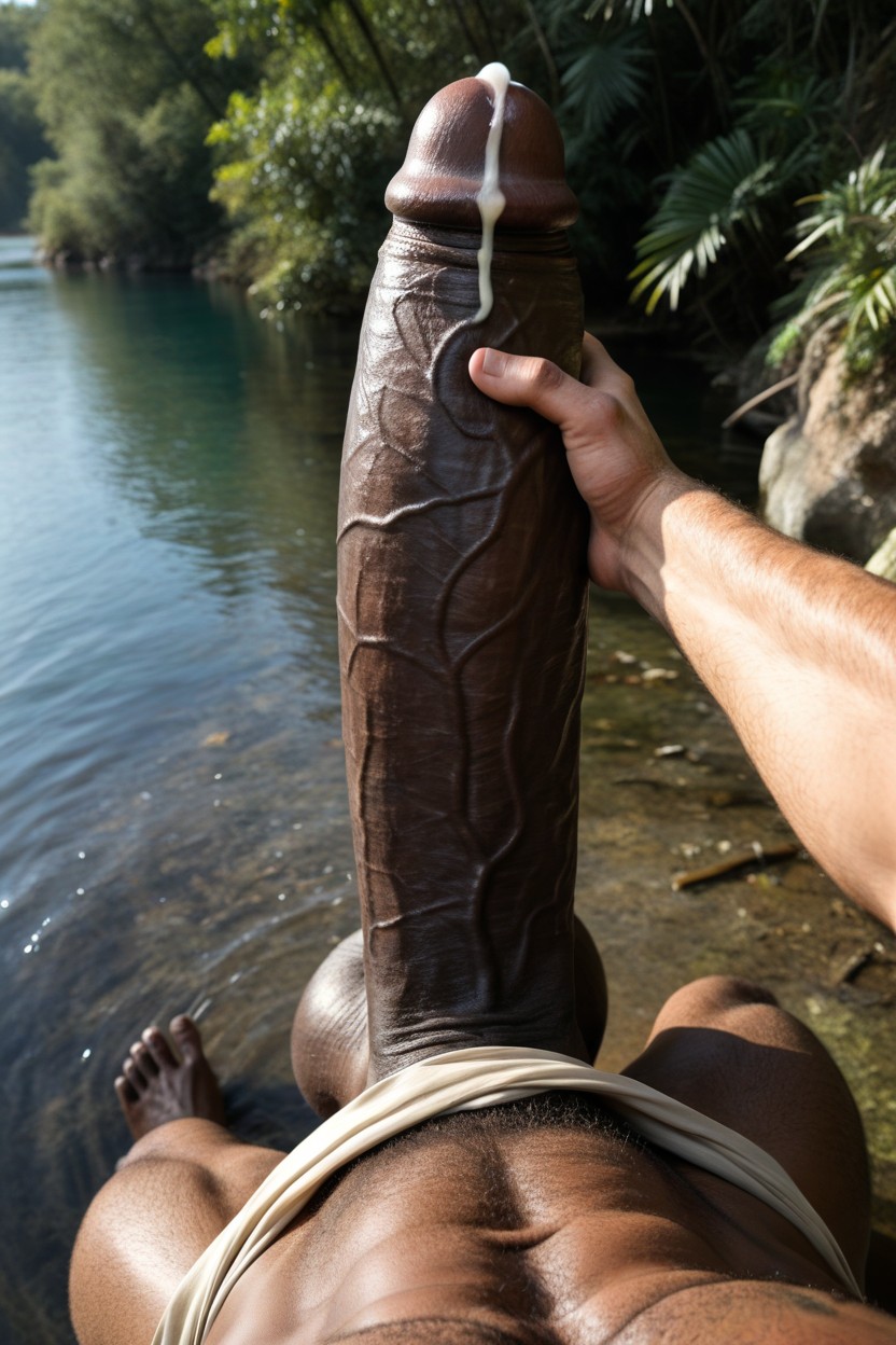 Realism, Penis Pump, Absurdly Surreal Oversized African Hyper Cock AI Gay Porn