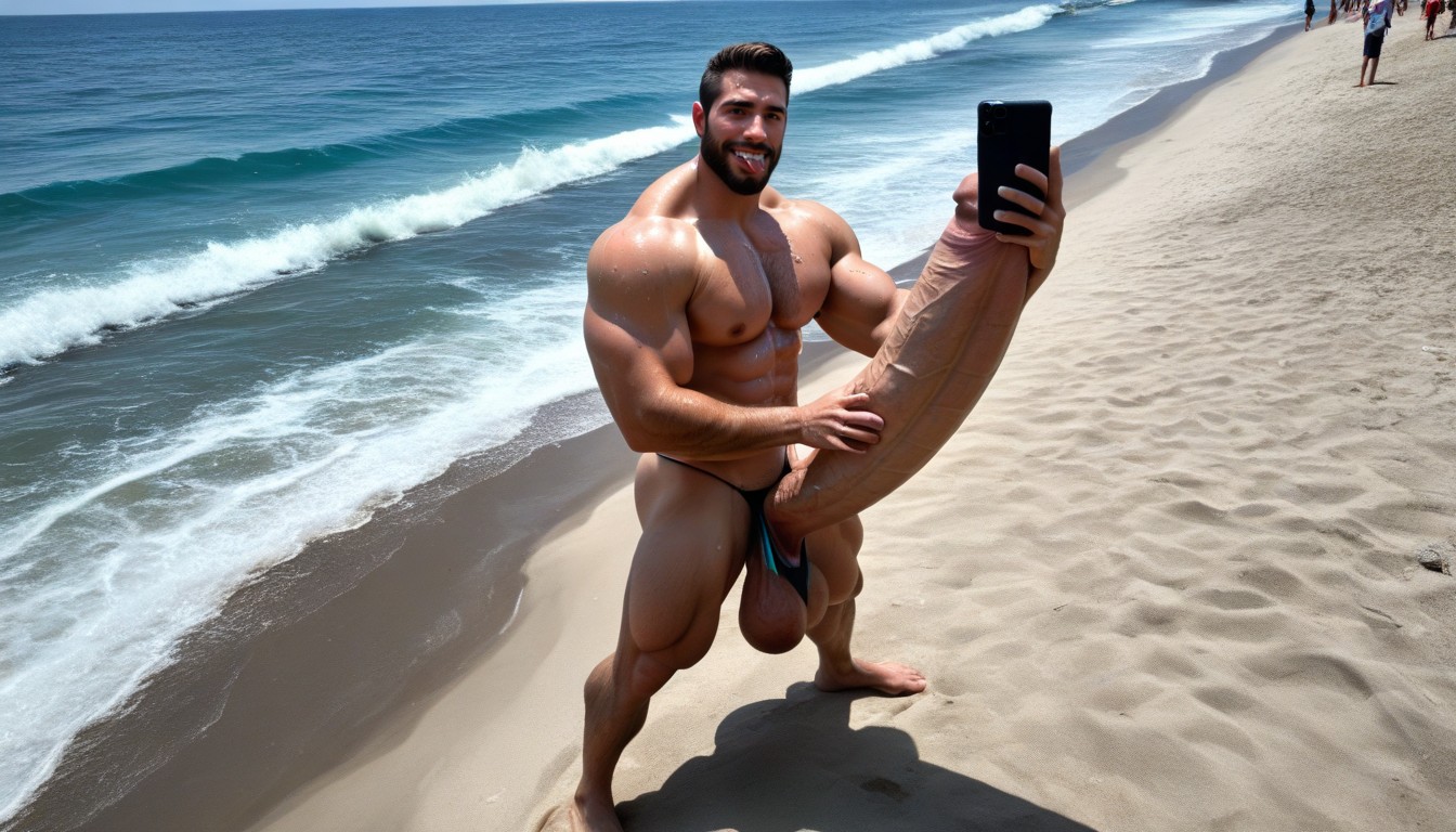 Cum Splatters Everywhere, Man, Only Men AI Gay Porn