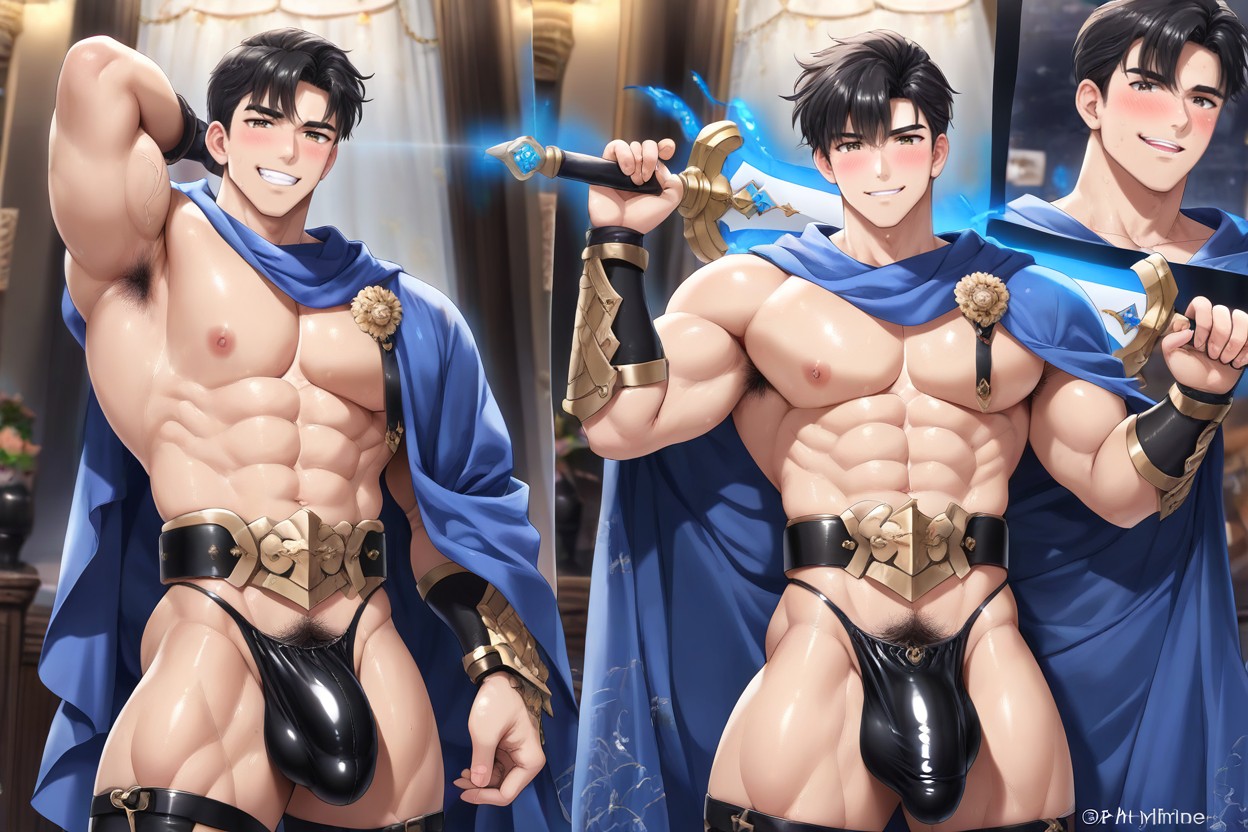 Detailed Fabric Texture, Highly Detailed Anatomy, Korean AI Gay Porn