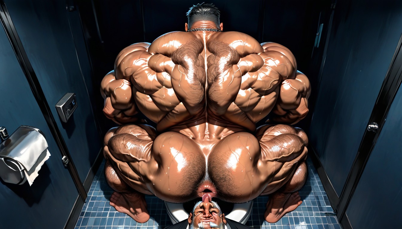 Huge Neck, Massive Meaty Body, Hairy Ass AI Gay Porn