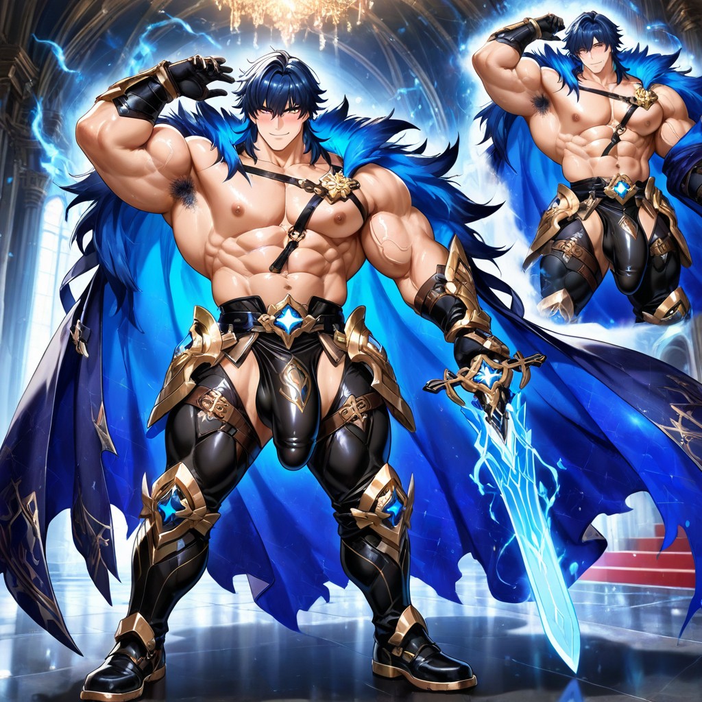 Highly Detailed Anatomy, Armpit Hair, Male Only AI Gay Porn