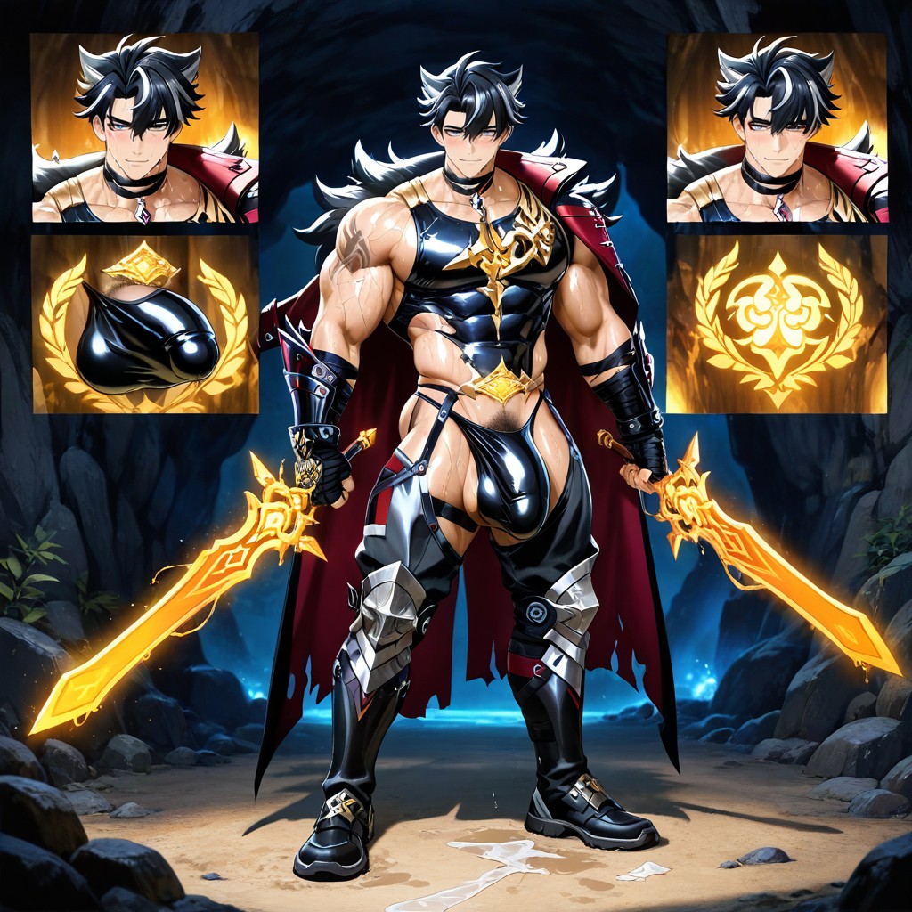 Wet Cloth Effects, Wriothesley From Genshin, Pegasus Seiya Hero Theme Porno gay IA