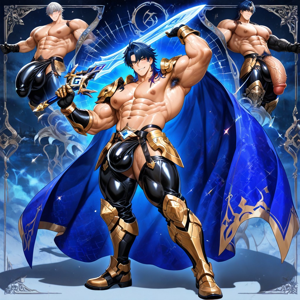Caelus From Honkai Star Rail, Veins, Pubic Hair AI Gay Porn