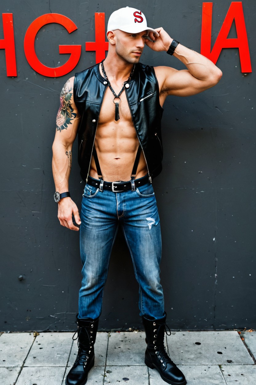 18+, Boots, Cock Ring AI Gay Porn
