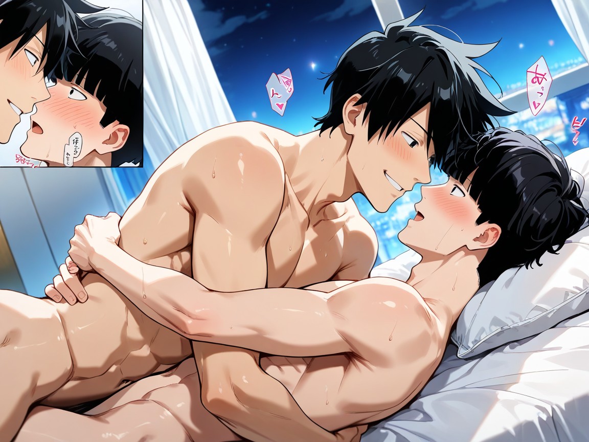 Lying On Side, Kageyama Ritsu Is Male, Happy Smile AI Gay Porn