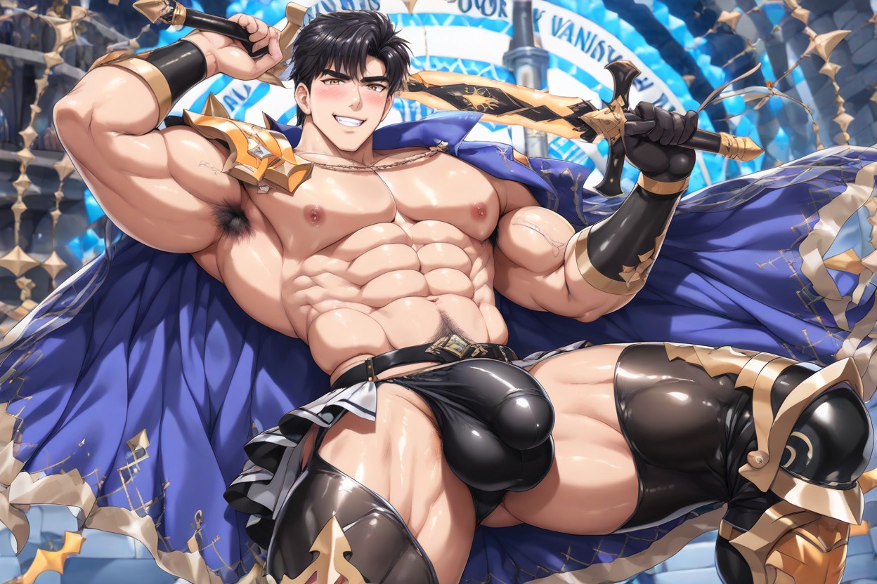 Pegasus Seiya Hero Theme, Handsome Korean Idol Face, Exposed Black Thong ИИ гей порно
