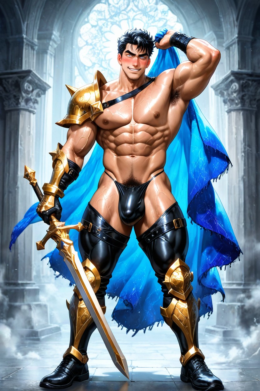 K Resolution, Detailed Knight Leggings, Pegasus Seiya Hero Theme AI Gay Porn