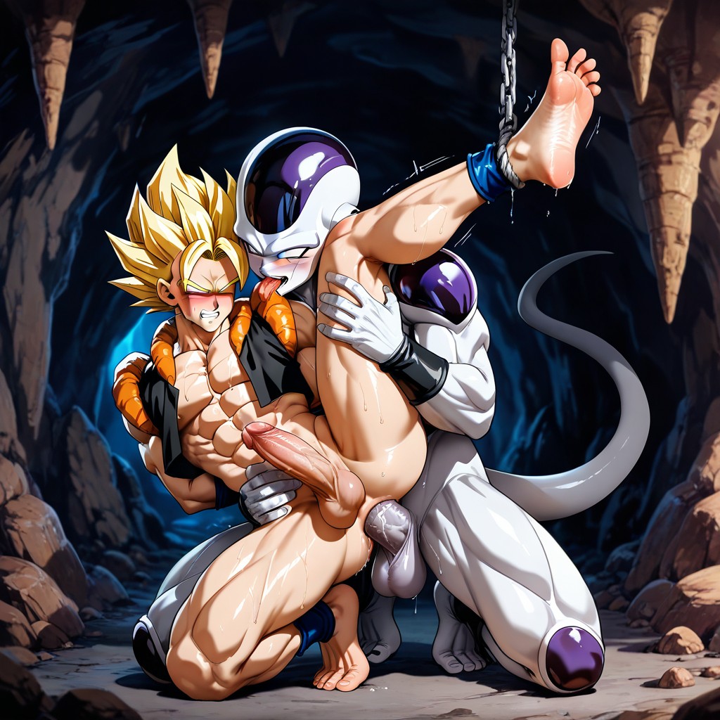 No Doppelganger, Only One Gogeta In The Image, Gogeta Is Taller AI Gay Porn