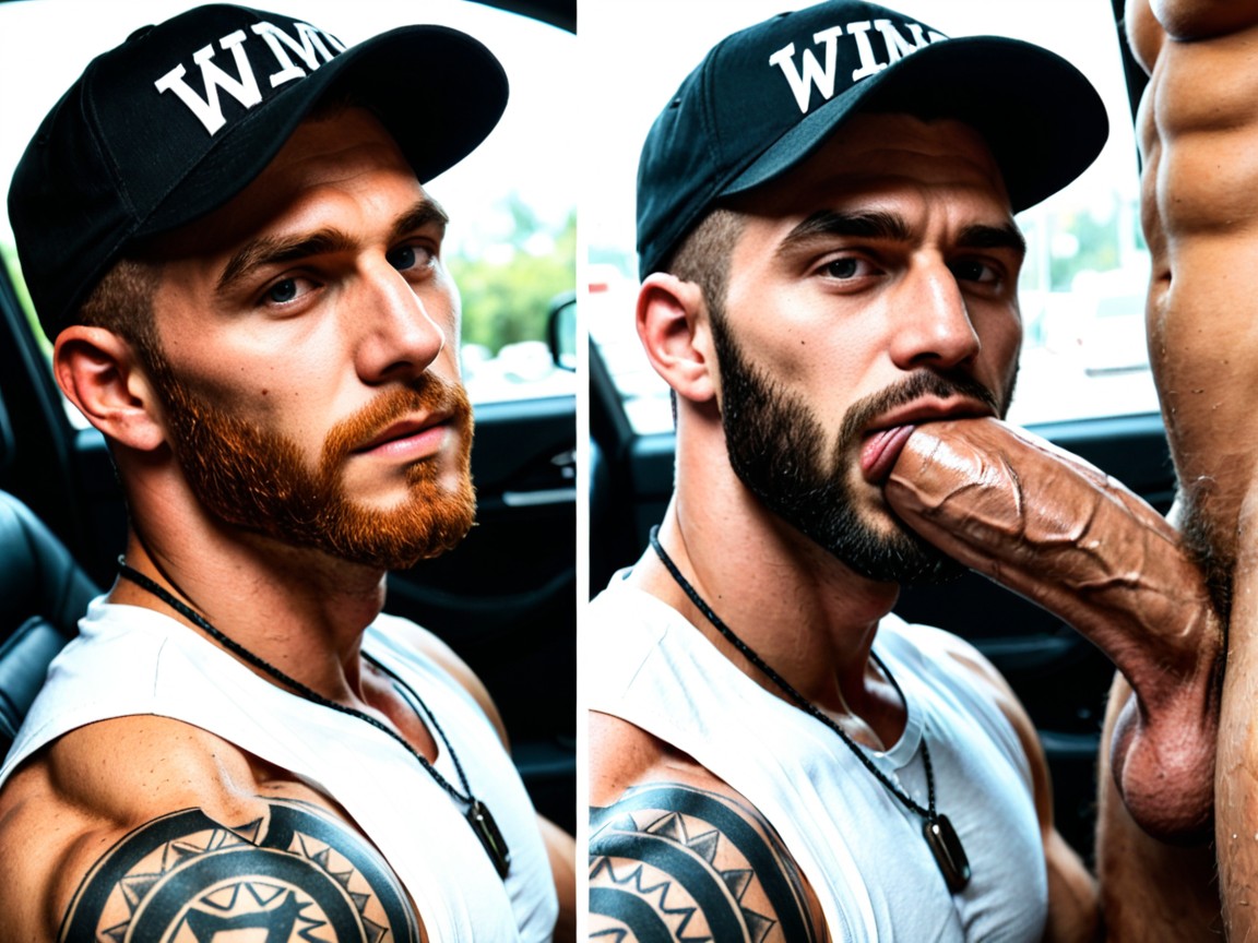 Big Balls, Muscular, All Male Scene AI Gay Porn