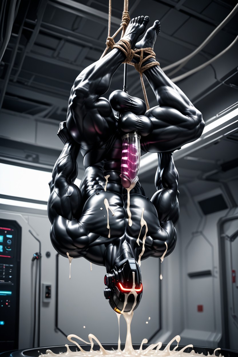 Space Ship, Himbo, Fuck Machine Anal Penetration AI Gay Porn
