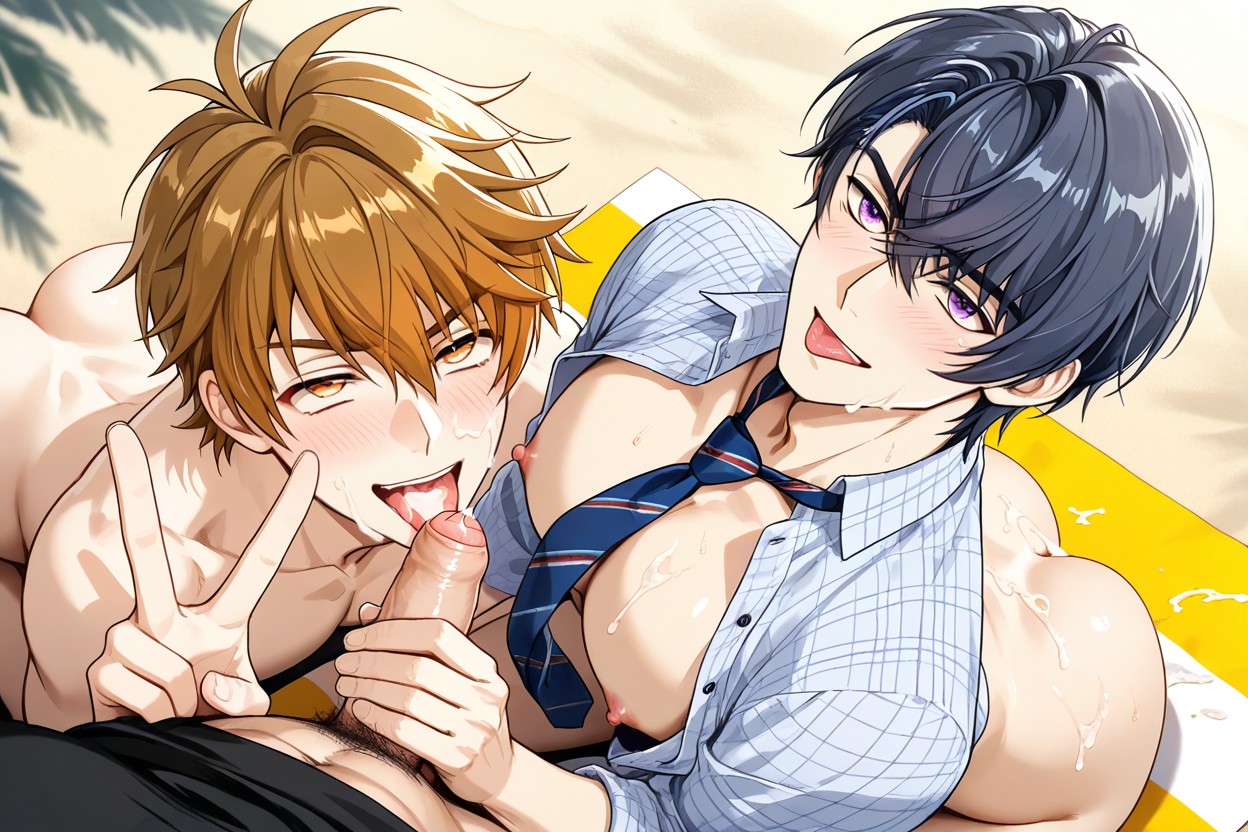 Male Harem, Happy, Artem Wing From Of Themis AI Gay Porn