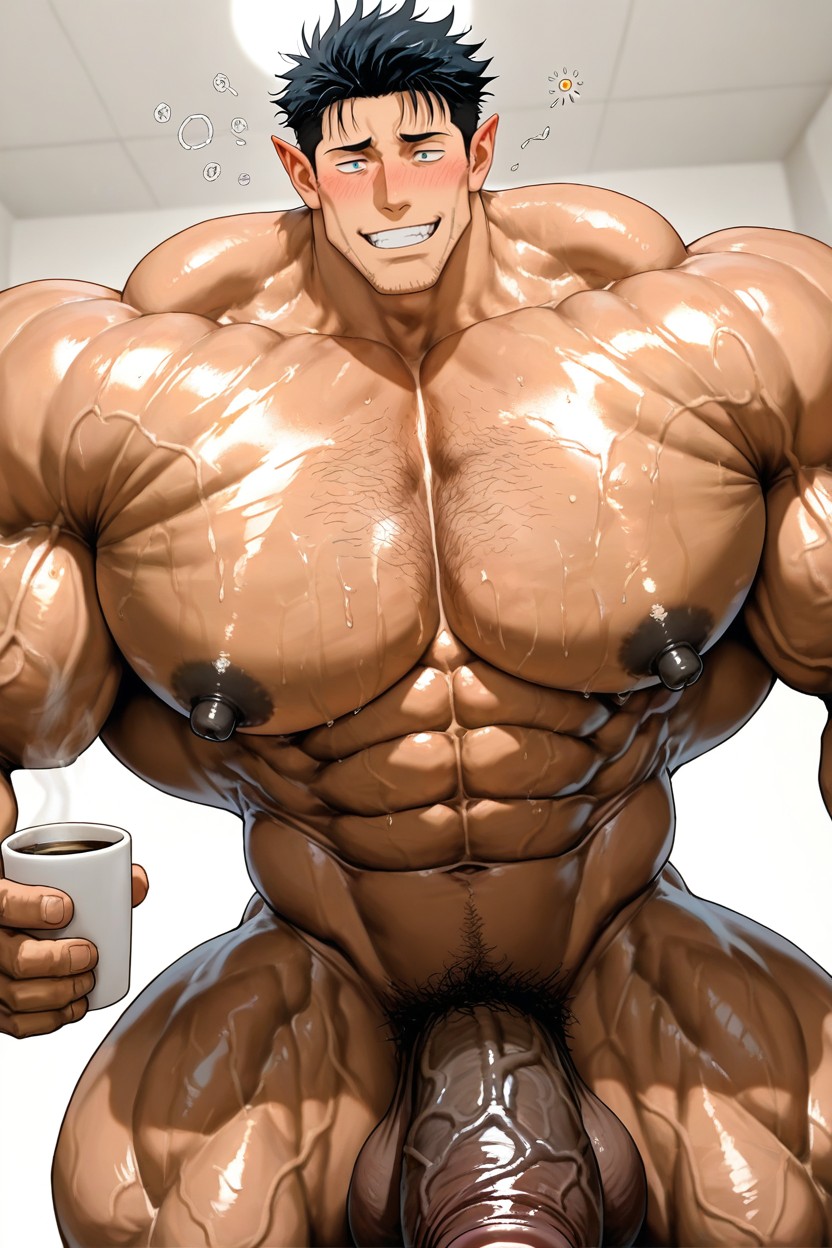 Detailed Face, Testicles, No Tits AI Gay Porn