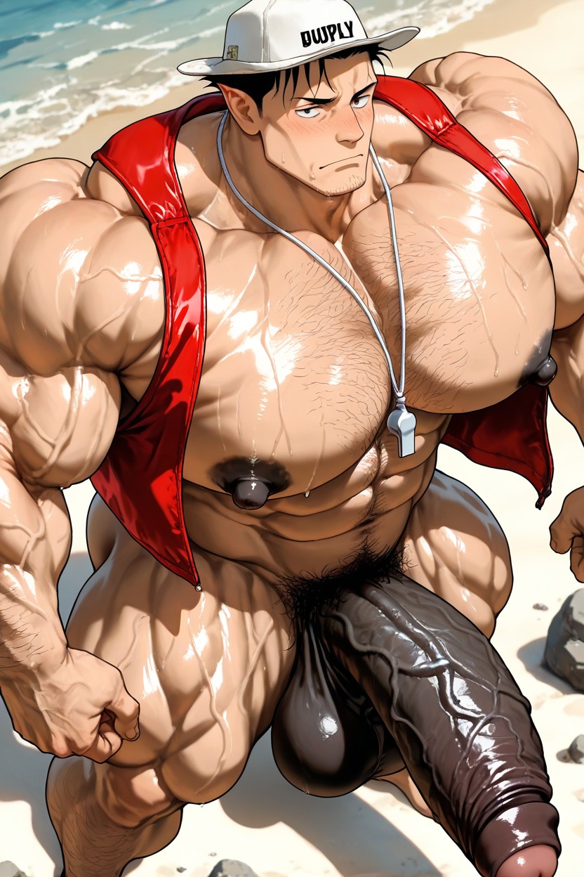Wearing Hats, Colossal Muscularity, 25+ AI Gay Porn