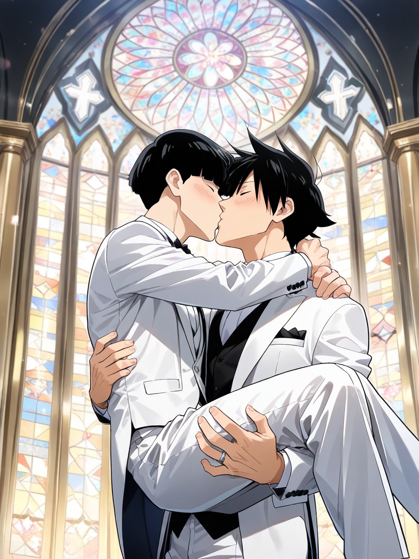 Blush, From Below, Male AI Gay Porn